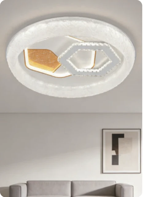 Plafonnier LED décoratif en acrylique — modèle Y60809