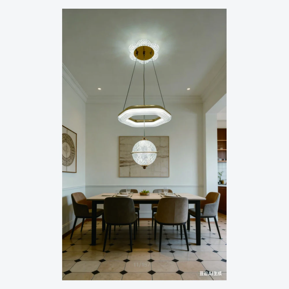 Suspension LED décorative pour salle à manger — modèle Y12304