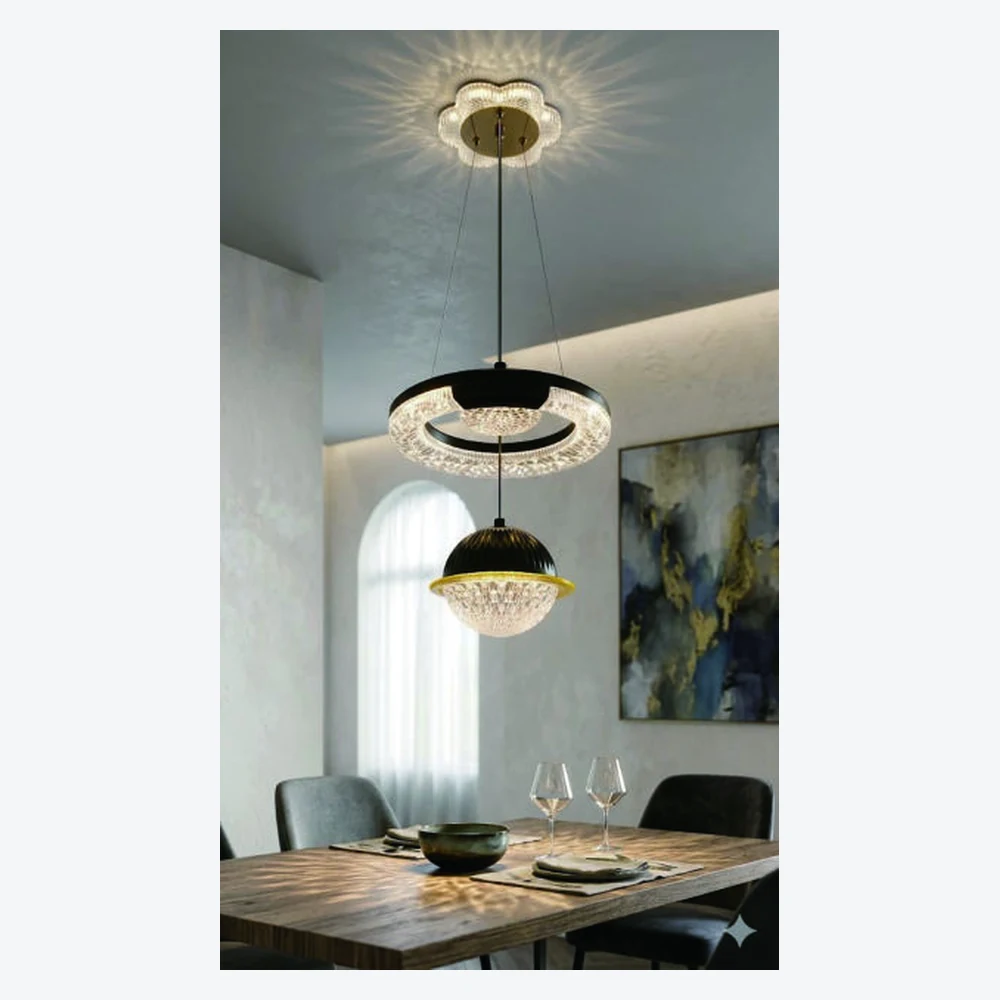 Suspension LED décorative pour salle à manger — modèle Y12338