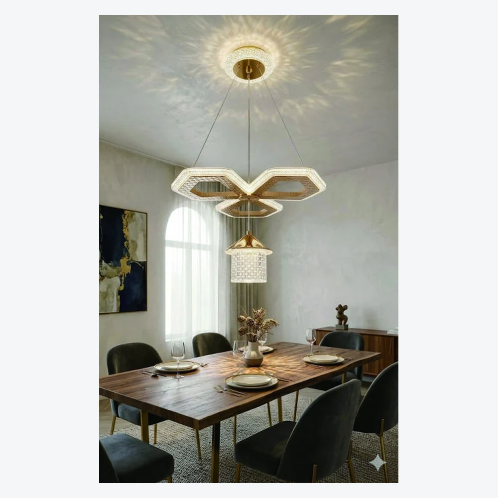 Suspension LED décorative pour salle à manger — modèle Y12382