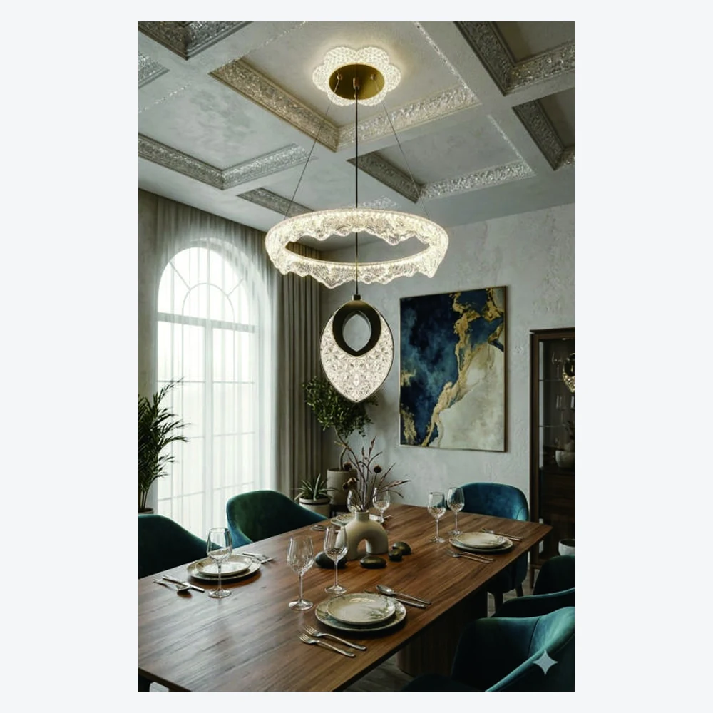 Suspension LED décorative pour salle à manger — modèle Y12383