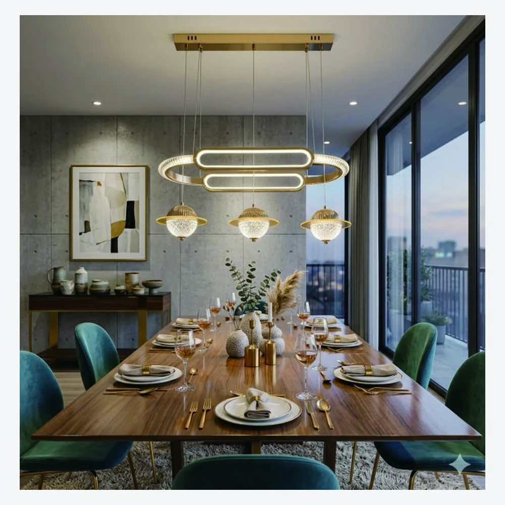 Suspension LED décorative pour salle à manger — modèle Y12483