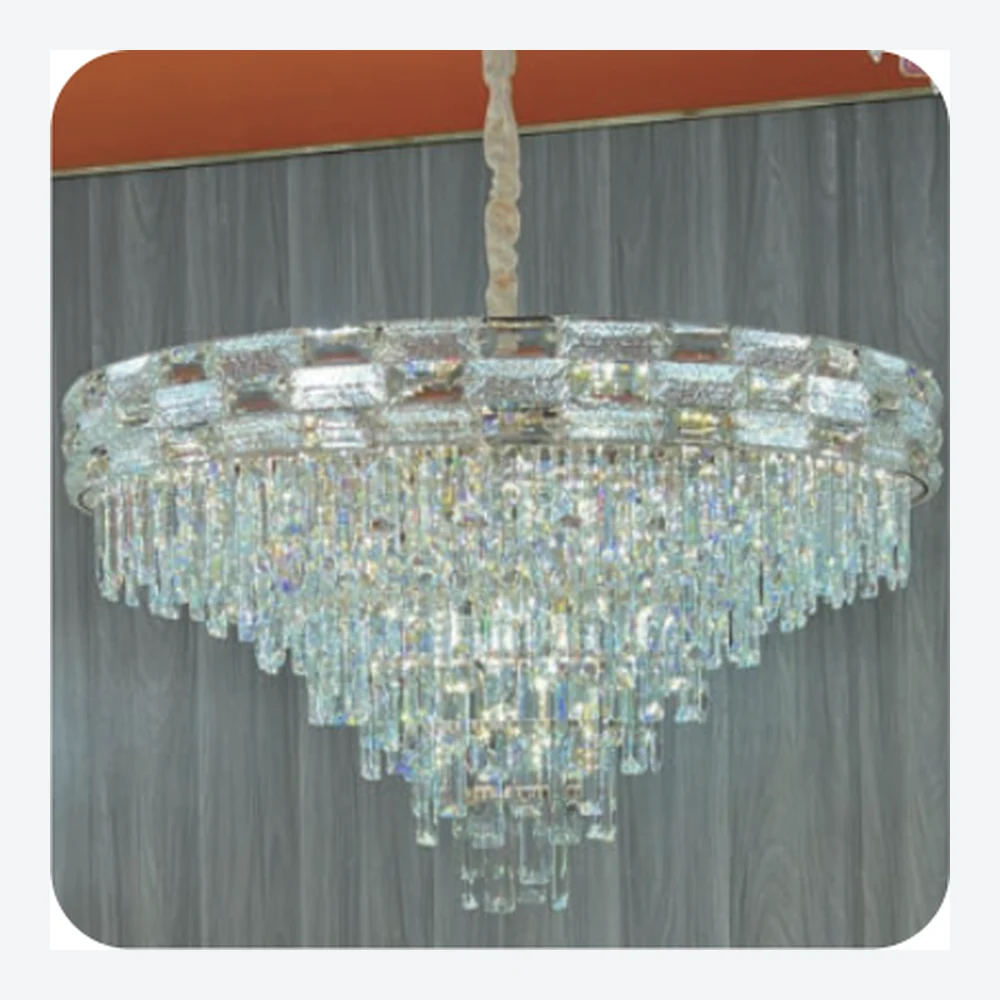 Lustre décoratif en cristal transparent — série C40395