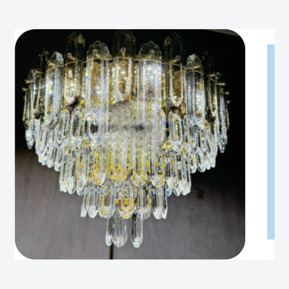 Lustre décoratif en cristal transparent — série C40416