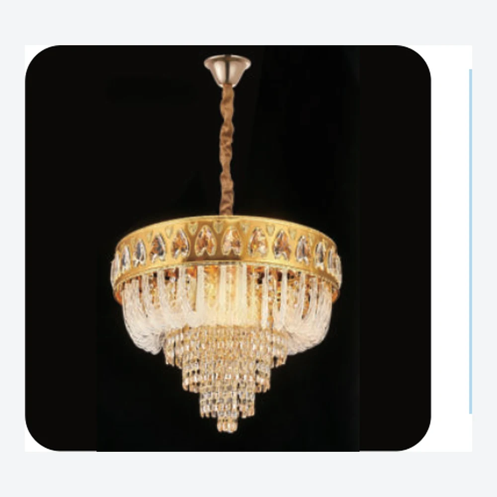 Lustre décoratif en cristal doré — série C40605