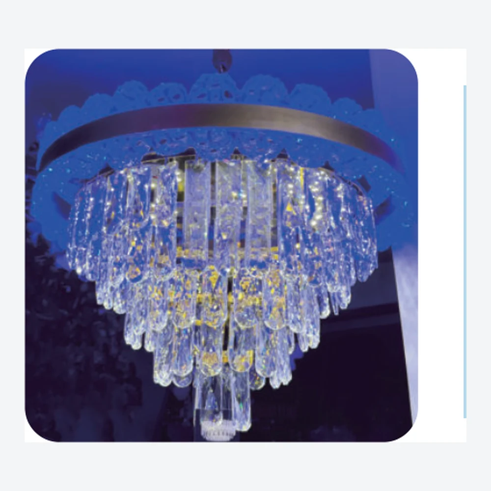 Lustre floral en cristal multicolore — série C40806