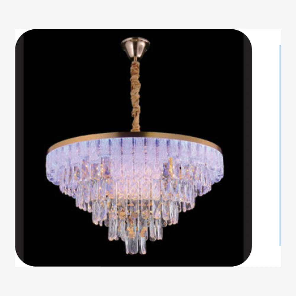 Lustre floral en cristal transparent — série C40810