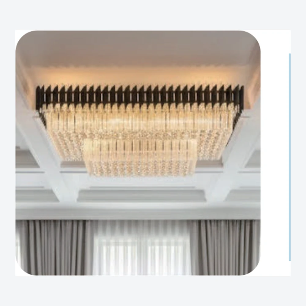 Lustre moderne en cristal doré — série C40862